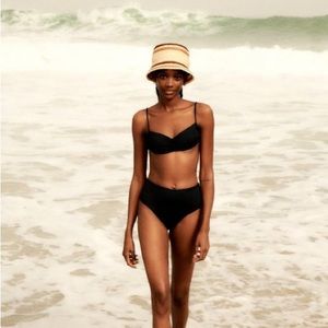 Zara Black Bikini Top and Bottom